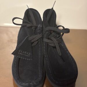 Clarks Originals Black Suede Shoes